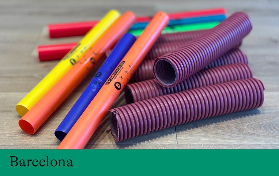 Taller fonoplàstica a l'exposició 'Plàstic. Genial o pervers?' a la Sala Barcelona del Museu Terra