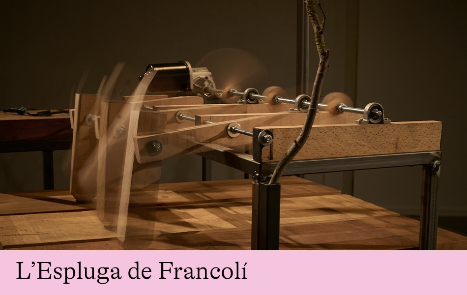 Detall de l'obra 'Canta i labora', de Pepe Seguí. Fotografia de Roser Blanch